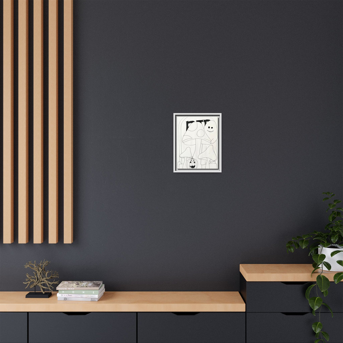 Matte Canvas, Framed (Multi-color)