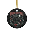 Killer Christmas Ceramic Ornaments, 2-Side Print, (1pc, 3pcs, 5pcs, 10pcs)